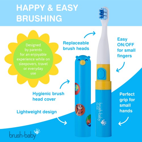 Brush-Baby Go Kidz - Electric Travel Toothbrush (3 - 6 years)